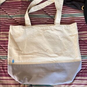 Blue bottle Taiwan Two-Tone Tote Bag